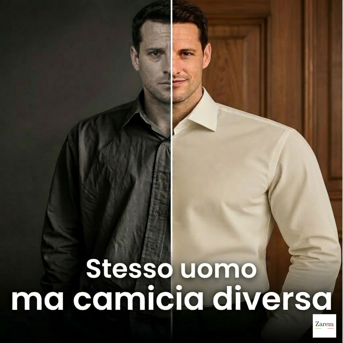 Camicia Antipiega a Taglio Aderente