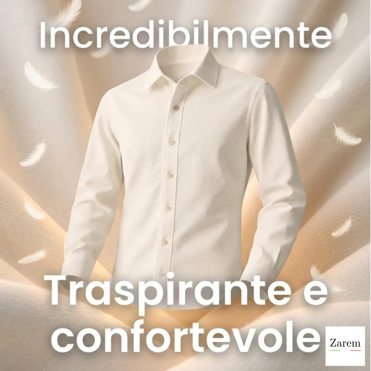 Camicia Antipiega a Taglio Aderente